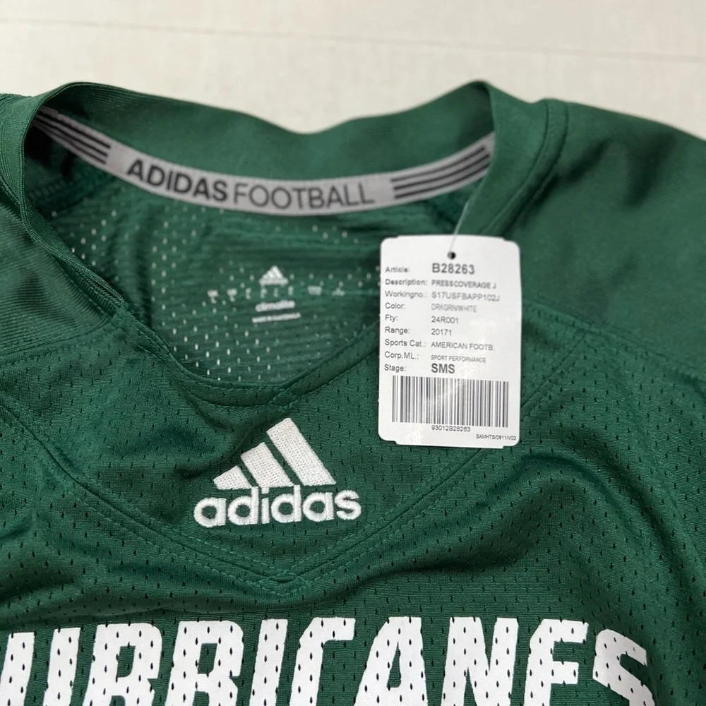 Miami Hurricanes Adidas Football Shirt Jackson 17